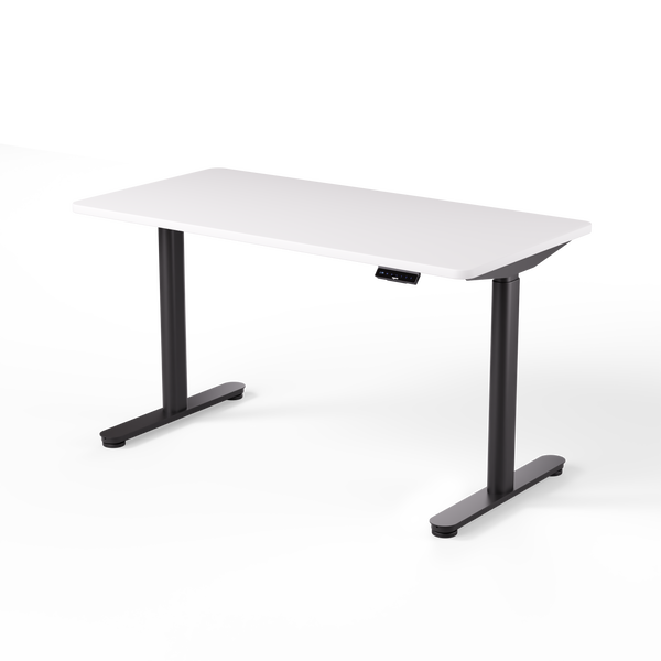 Biurko OmniPro 140×70 cm - Biały Czarne nogi