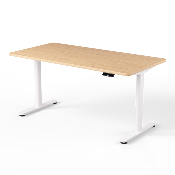 Biurko OmniPro 160×80 cm - Dąb Białe nogi