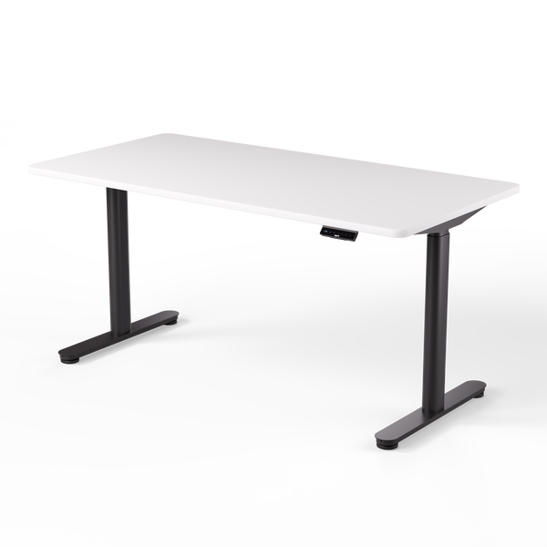 Biurko OmniPro 160×80 cm - Biały Czarne nogi